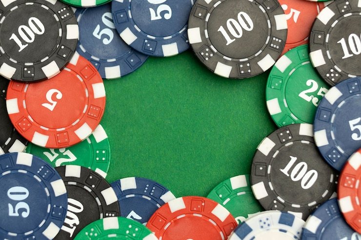 Panel kontrol taruhan di bagian bawah layar permainan live